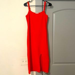 Hazel and Olive- bright orange dress